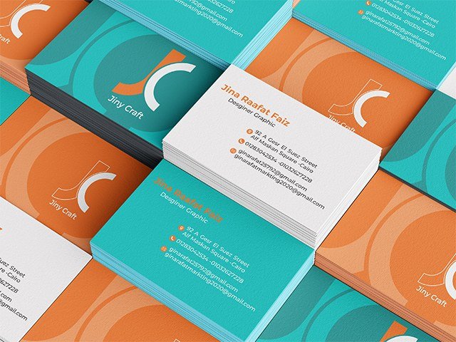 Printed business cards and letterheads for a corporate client